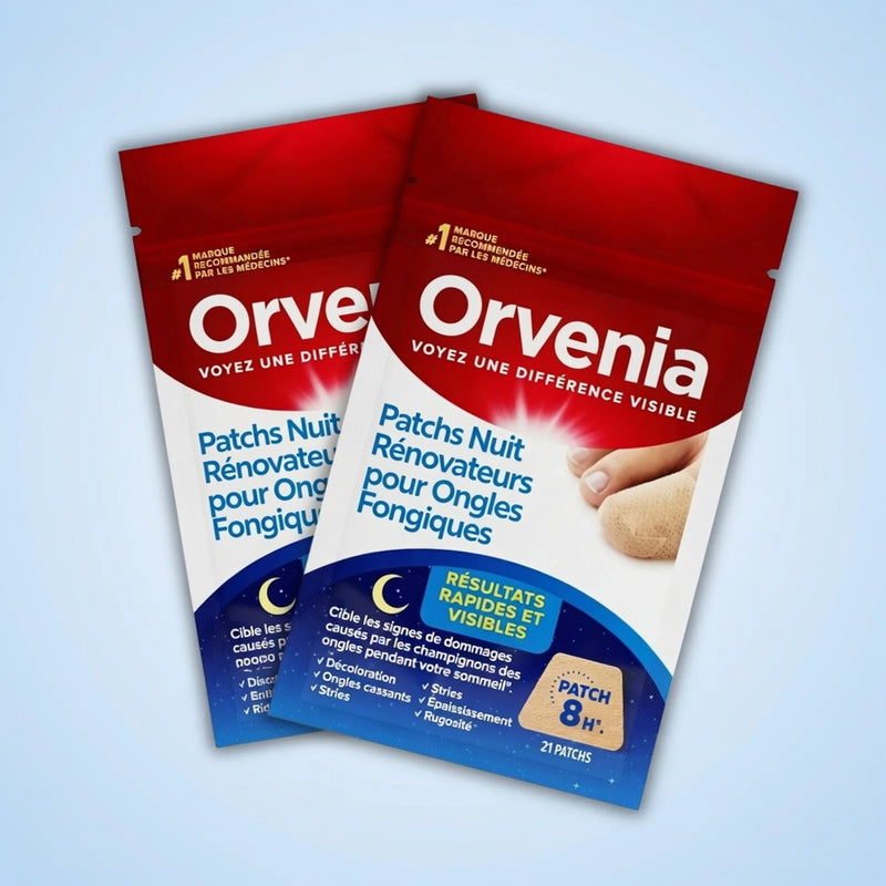Patches Orvenia avec badge satisfait ou remboursé