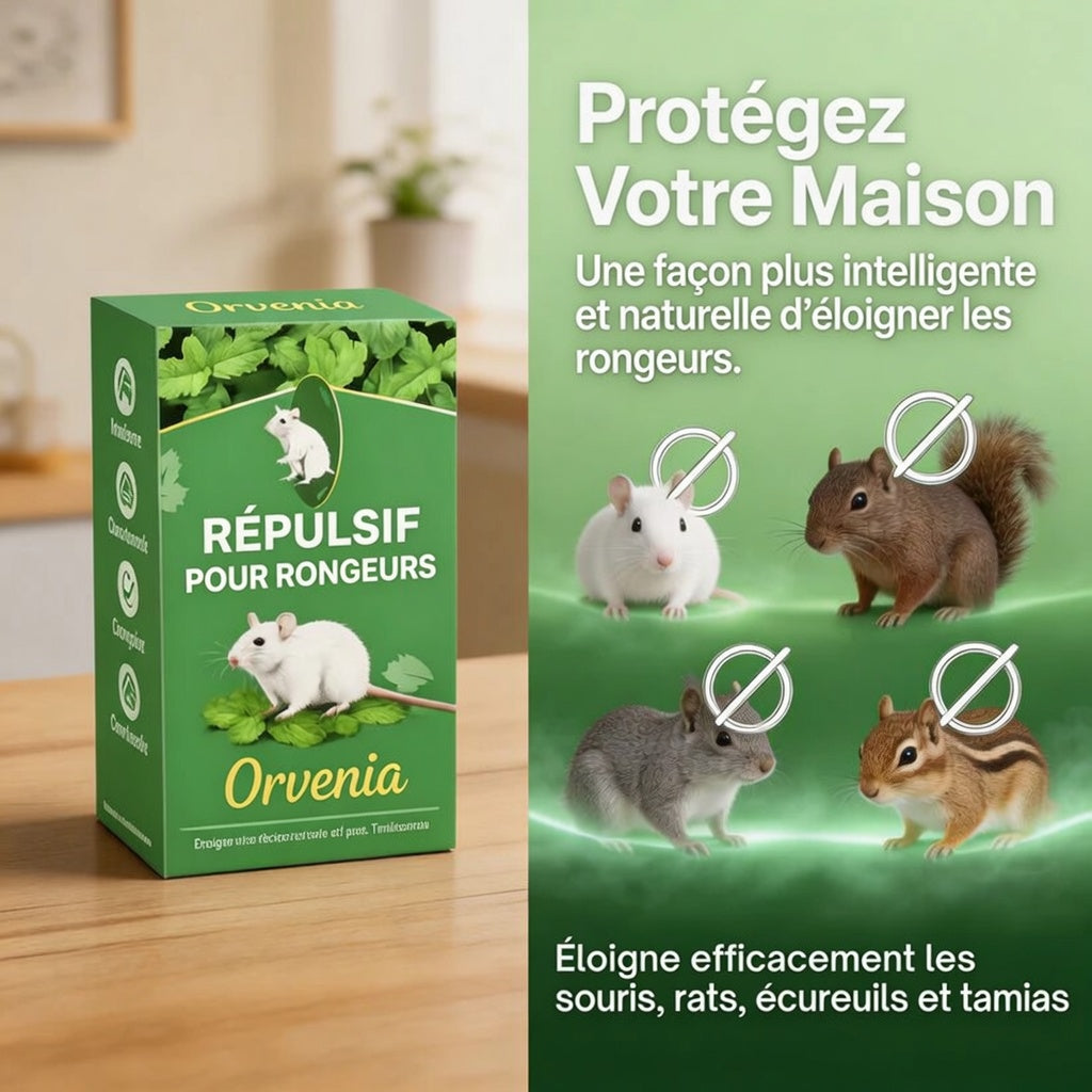Pastilles répulsives contre les rongeurs — Créez une maison sans rongeurs, sans danger pour les enfants et les animaux de compagnie