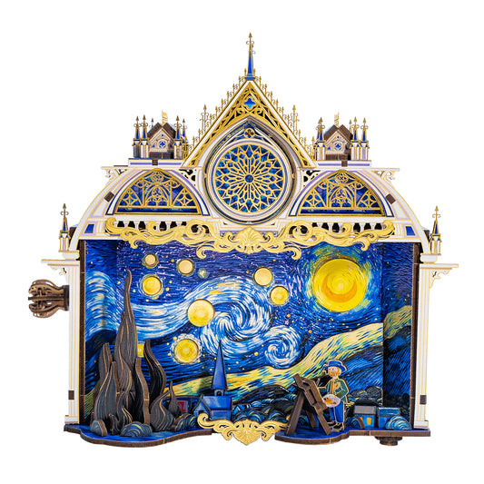 Starry Night 3D art model kit