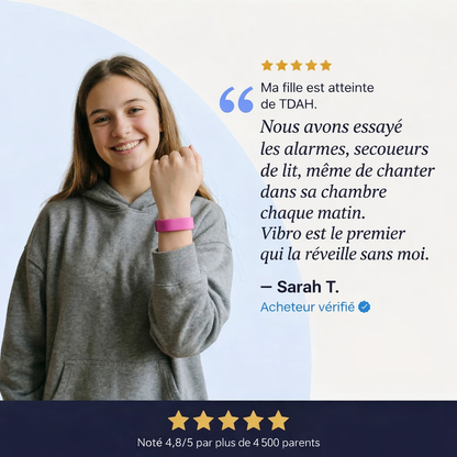 Bracelet Réveil Vibrant Orvanos – Enfants & Ados